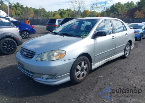 2003 Toyota Corolla S из США, поврежденный, VIN 2T1BR32E63C149323